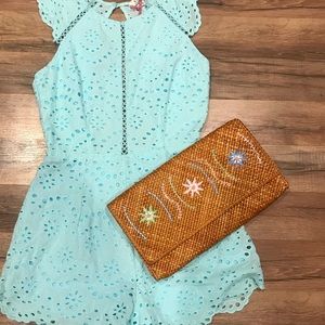 Dick & Jayne straw clutch for anthropology